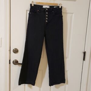 Sam Edelman Women's Black Button-Fly Jeans Size 27